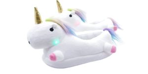 Free Glowing Unicorn Slippers Womens LED